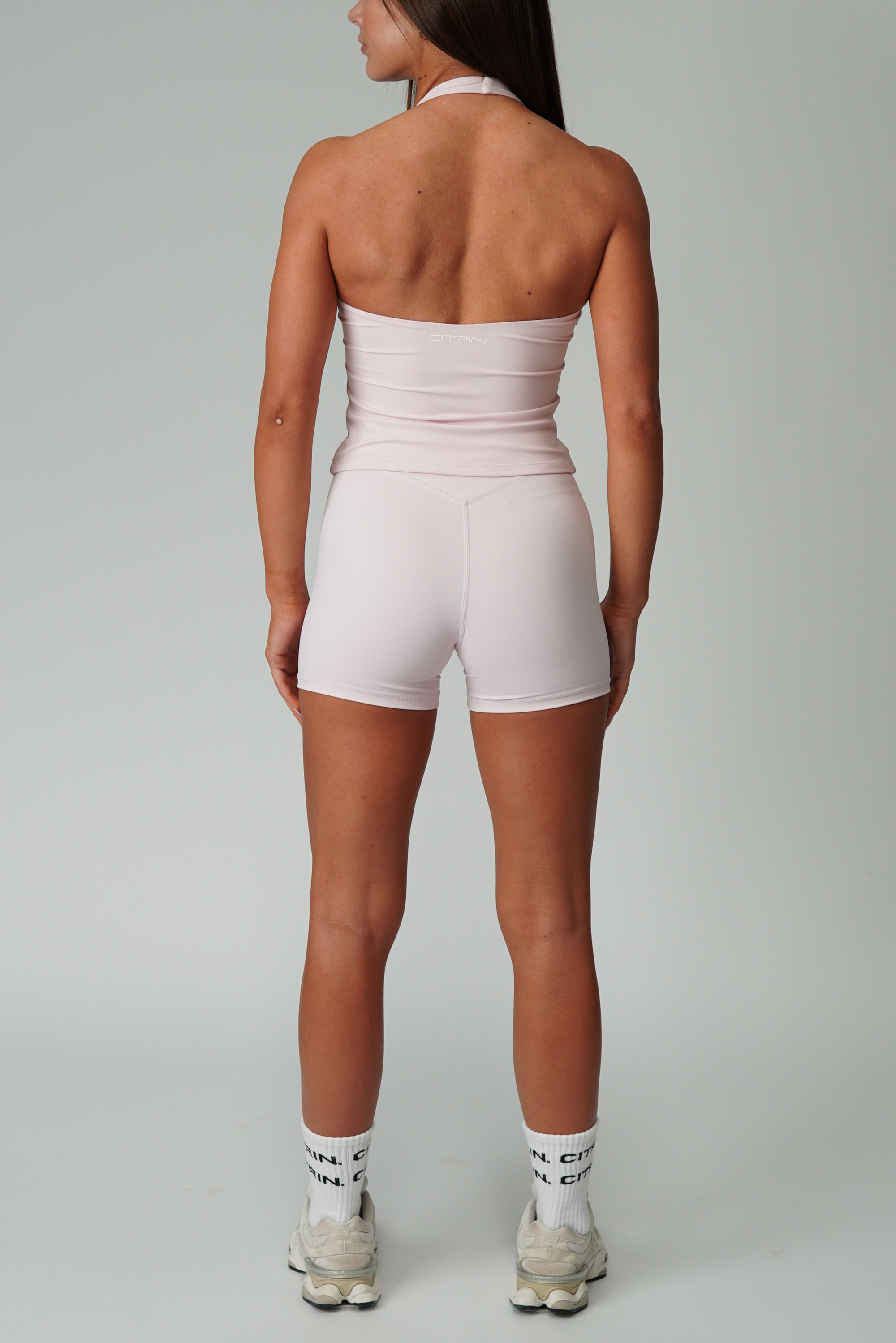 ESSENCE HALTER TANK - SOFT PINK