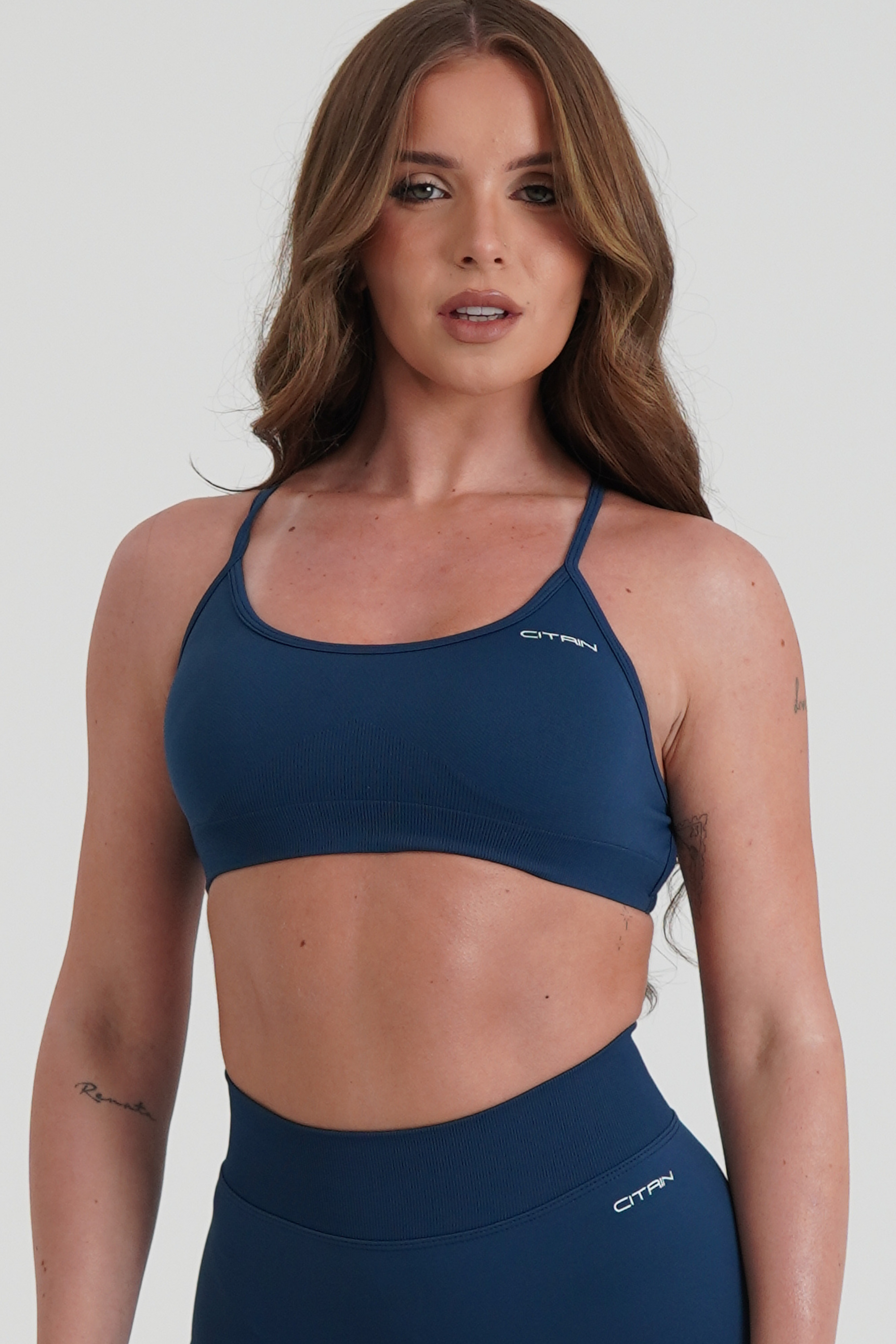 SERENITY SEAMLESS BRA - DEEP BLUE