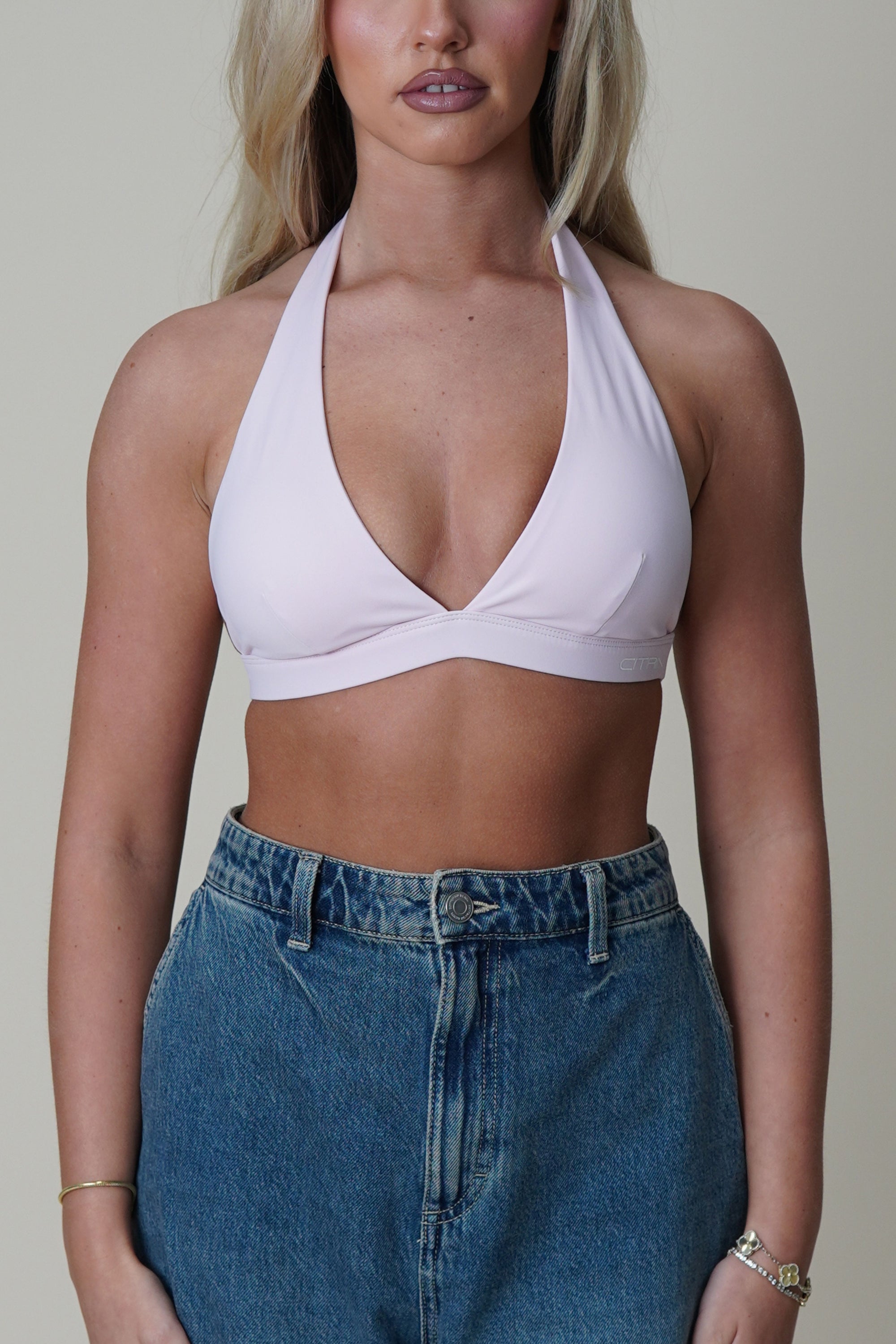 THE PERFECT HALTER BRA - SOFT PINK