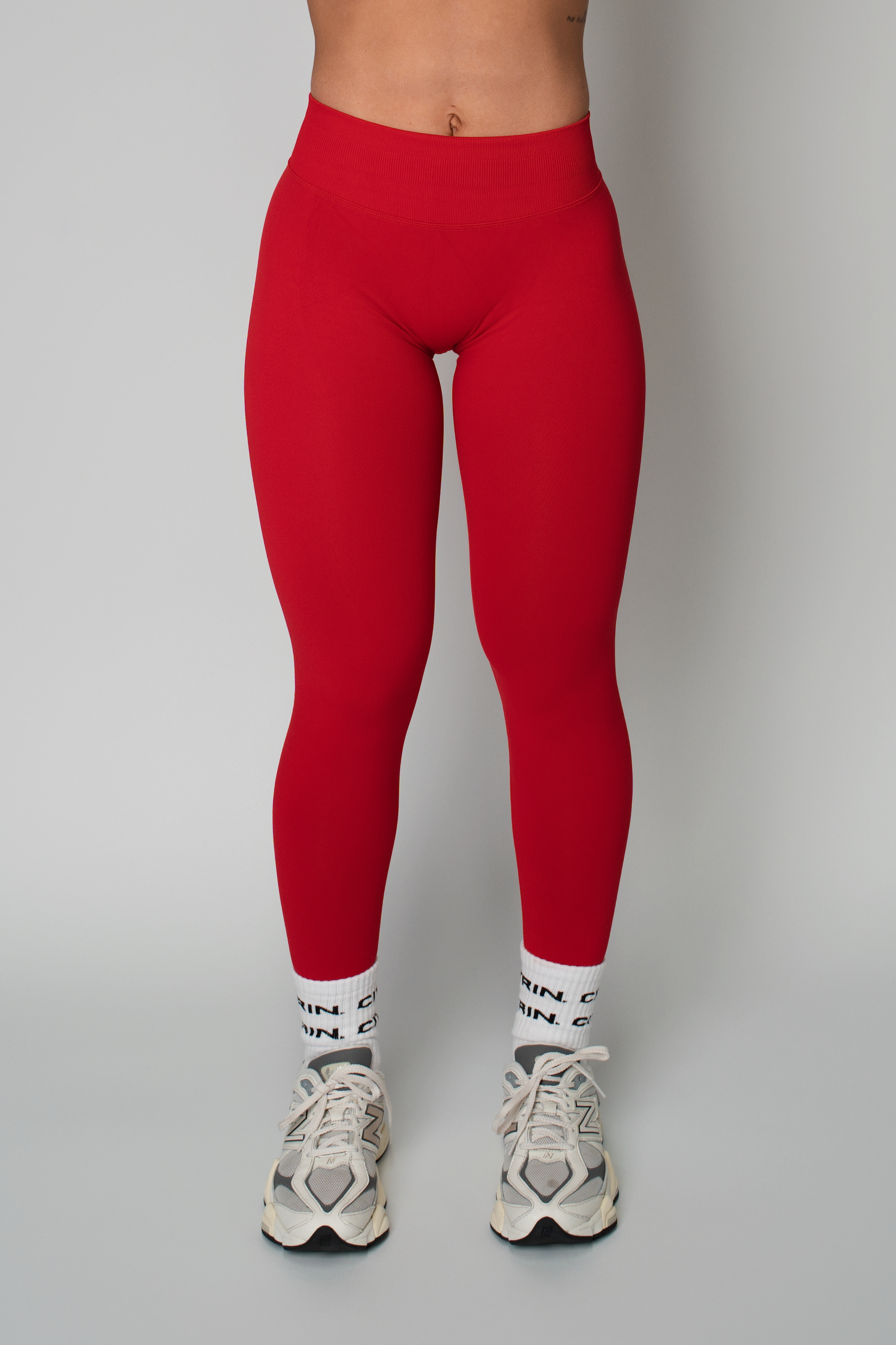 TRUE SHAPE FULL LENGTH LEGGINGS - RED