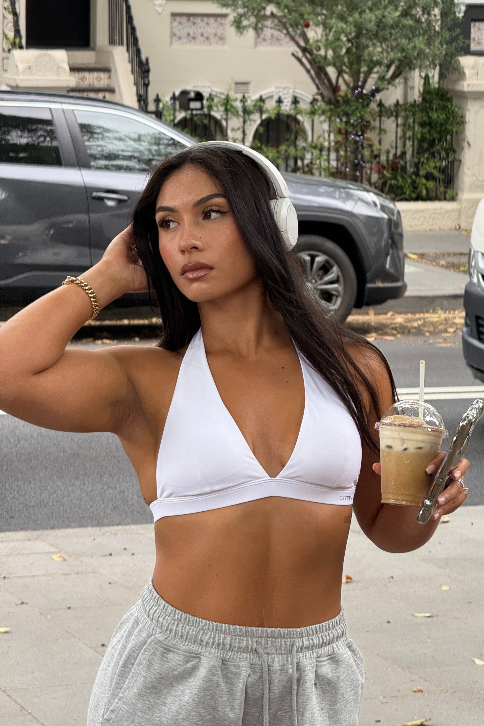 THE PERFECT HALTER BRA - WHITE