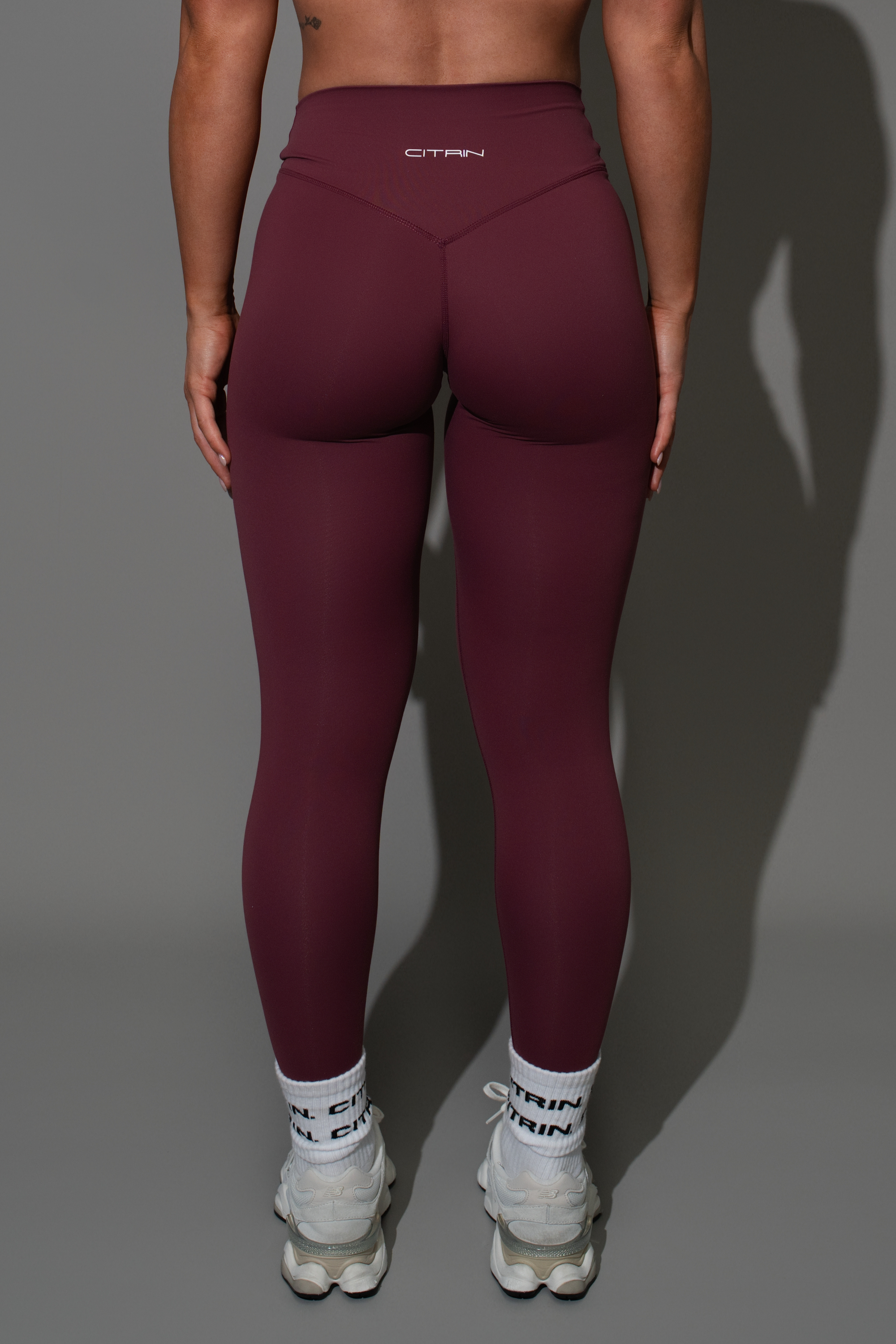 BASIC. SS NON-SCRUNCH LEGGING - CHERRY