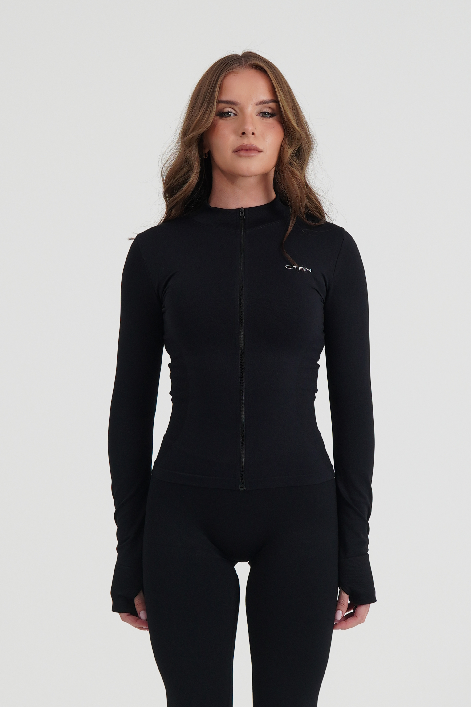 SERENITY SEAMLESS JACKET - BLACK