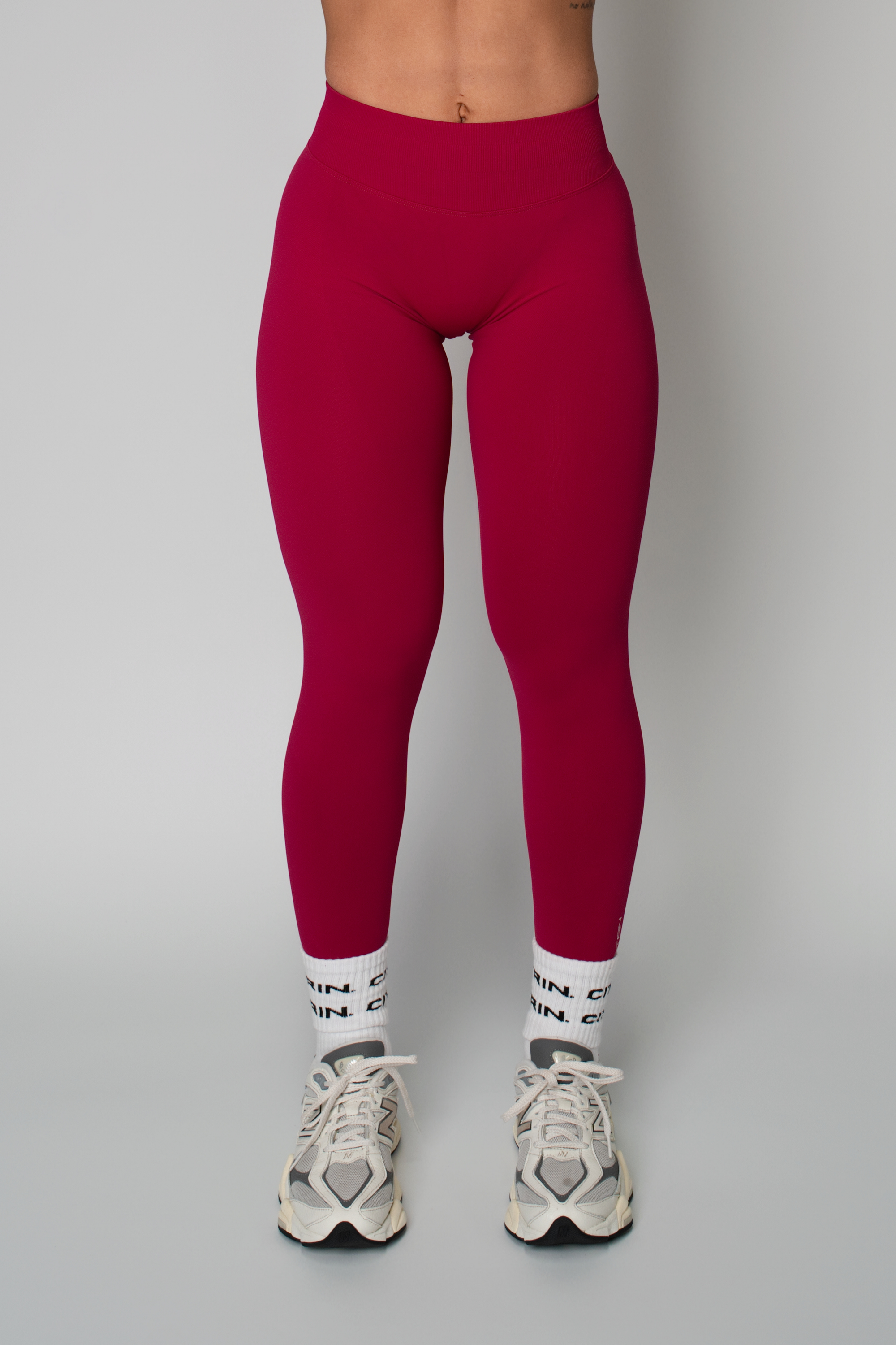 TRUE SHAPE FULL LENGTH LEGGINGS - BERRY