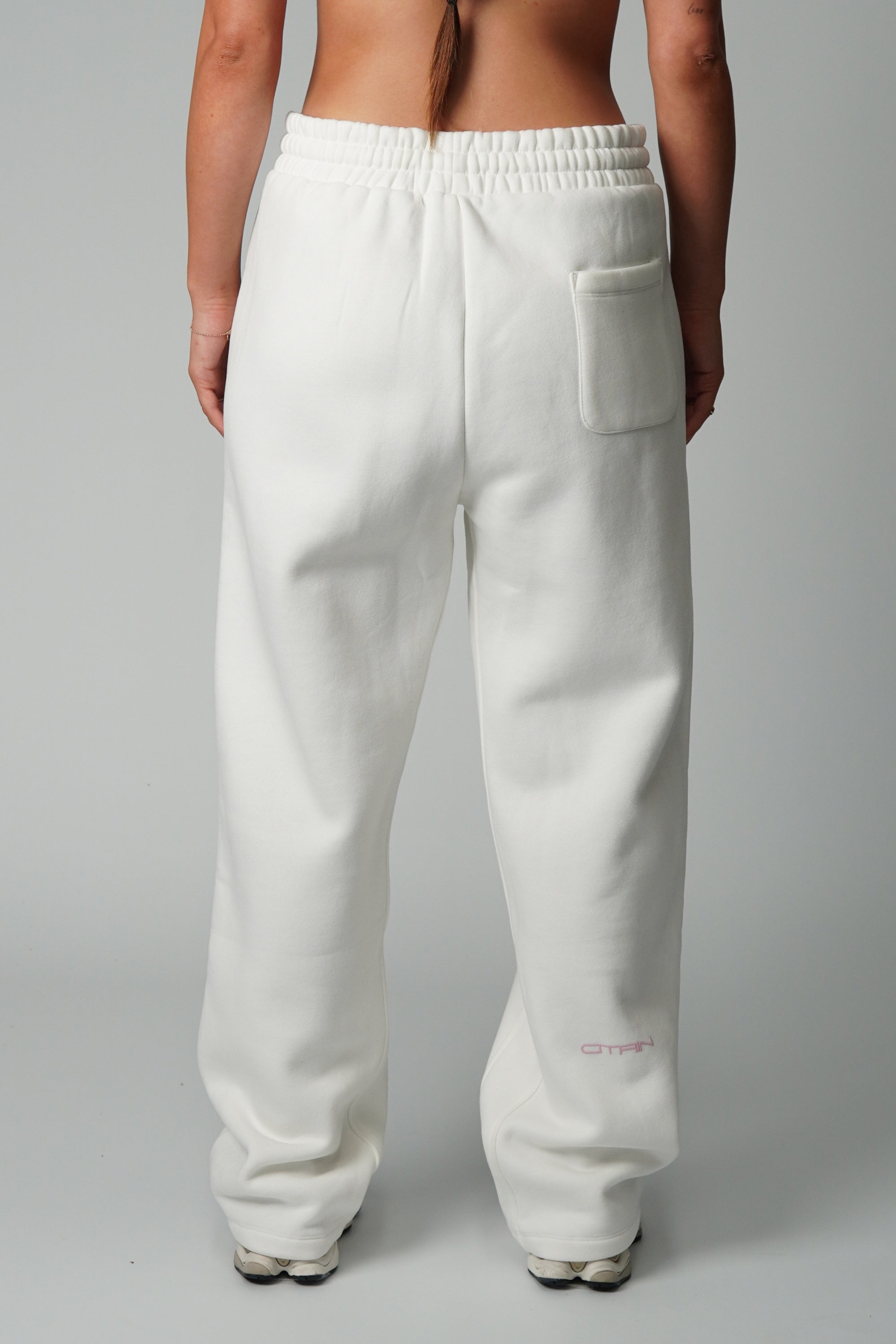 STARGIRL STRAIGHT LEG JOGGER - WHITE