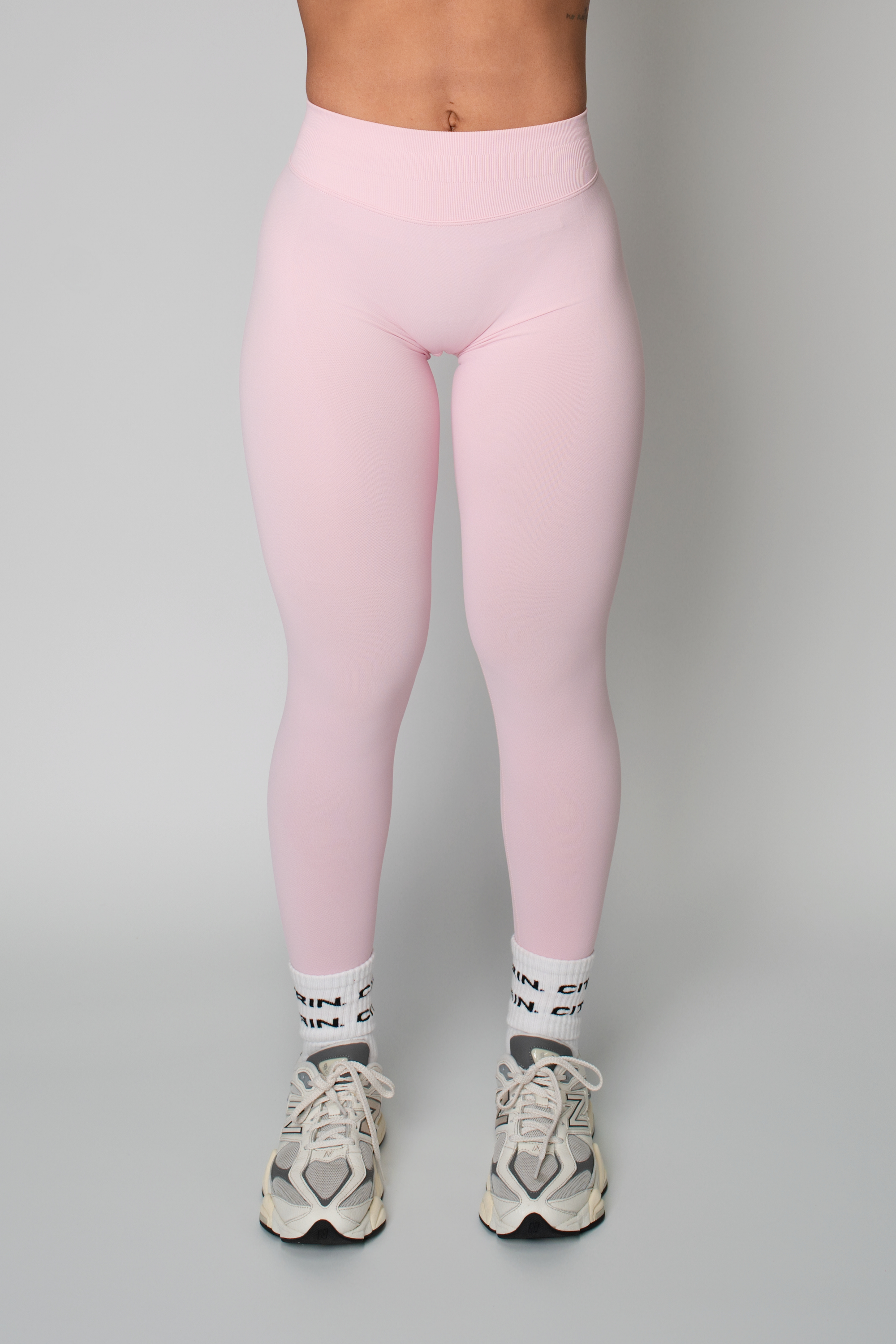 TRUE SHAPE FULL LENGTH LEGGINGS - BABY PINK
