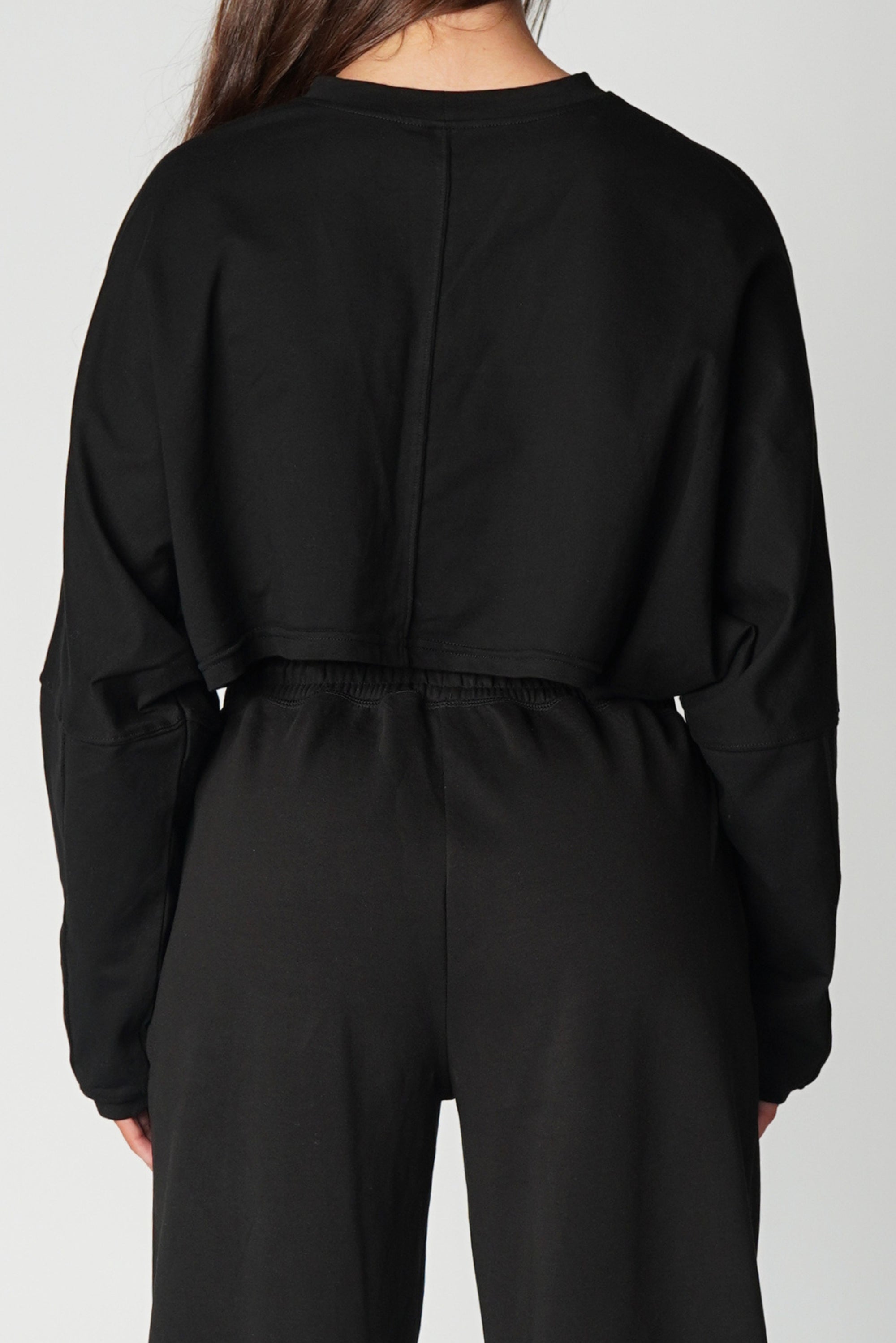 OVERSIZED LONG SLEEVE EVERYDAY ESSENTIALS - BLACK
