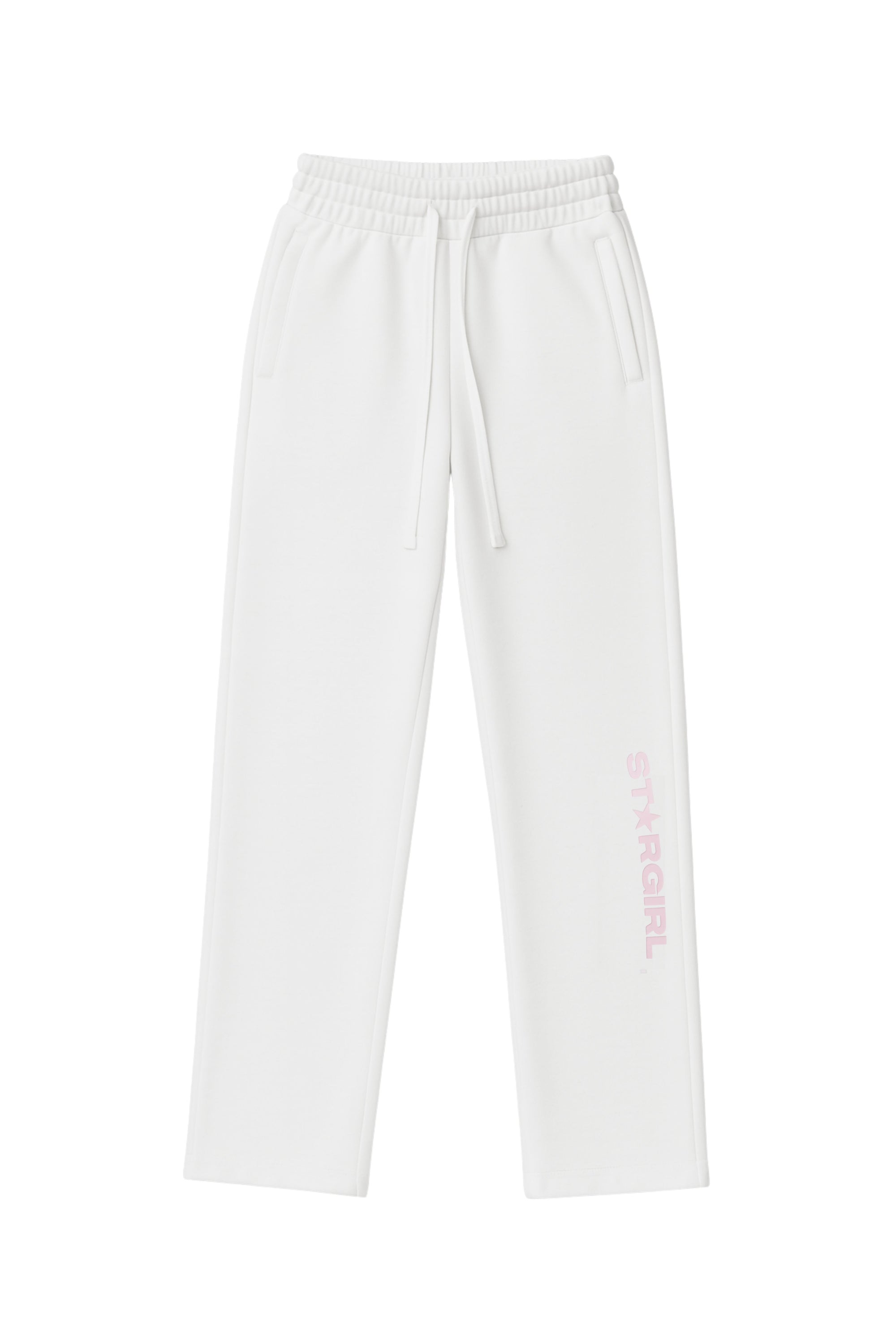 STARGIRL STRAIGHT LEG JOGGER - WHITE