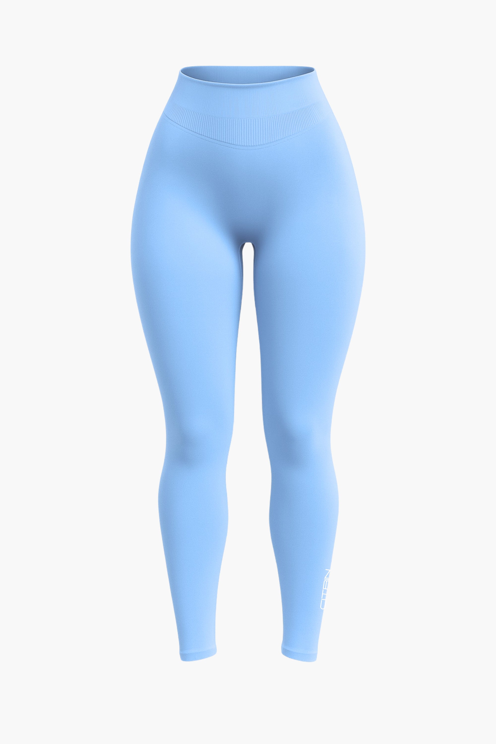 TRUE SHAPE FULL LENGTH LEGGINGS - BABY BLUE