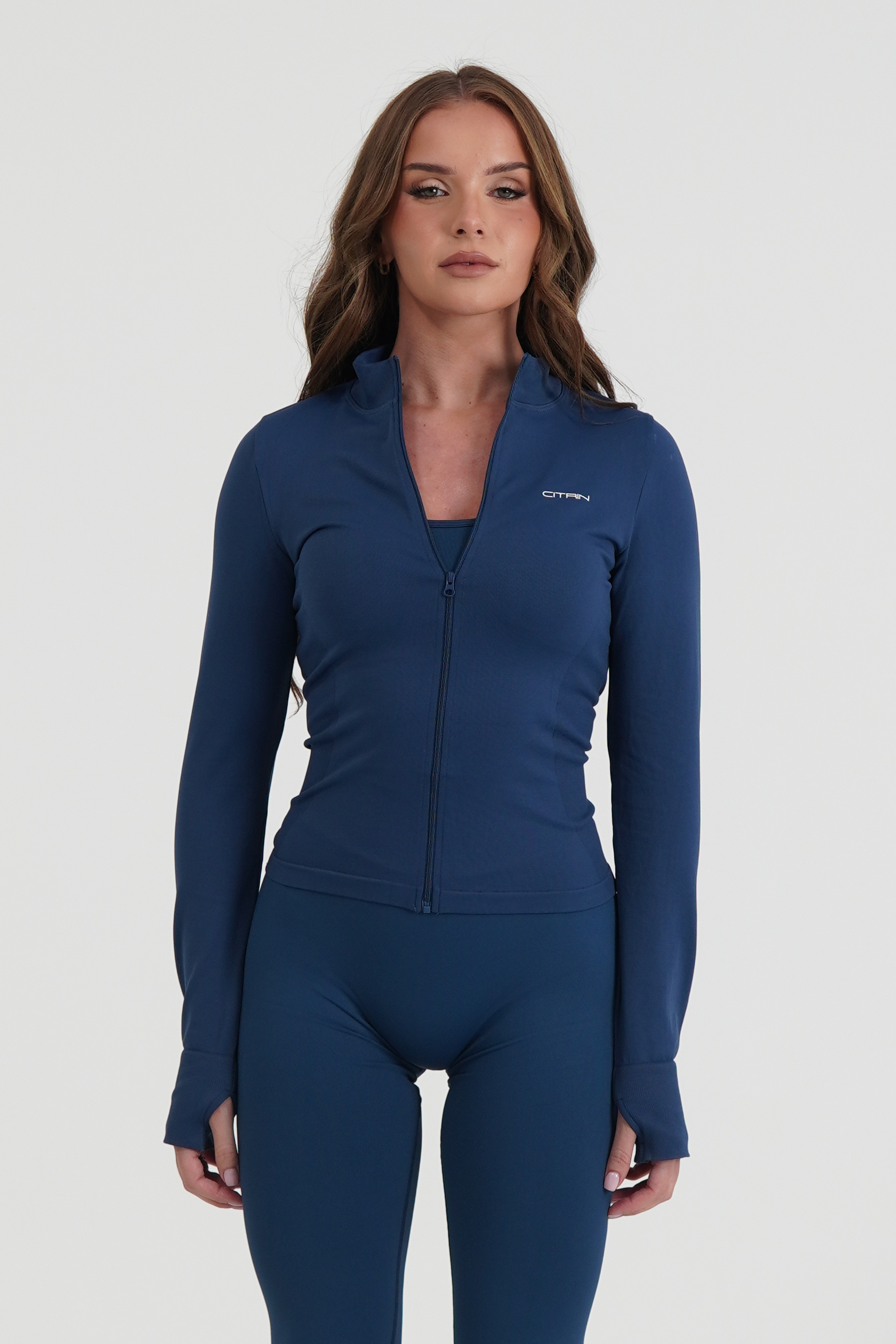 SERENITY SEAMLESS JACKET - DEEP BLUE