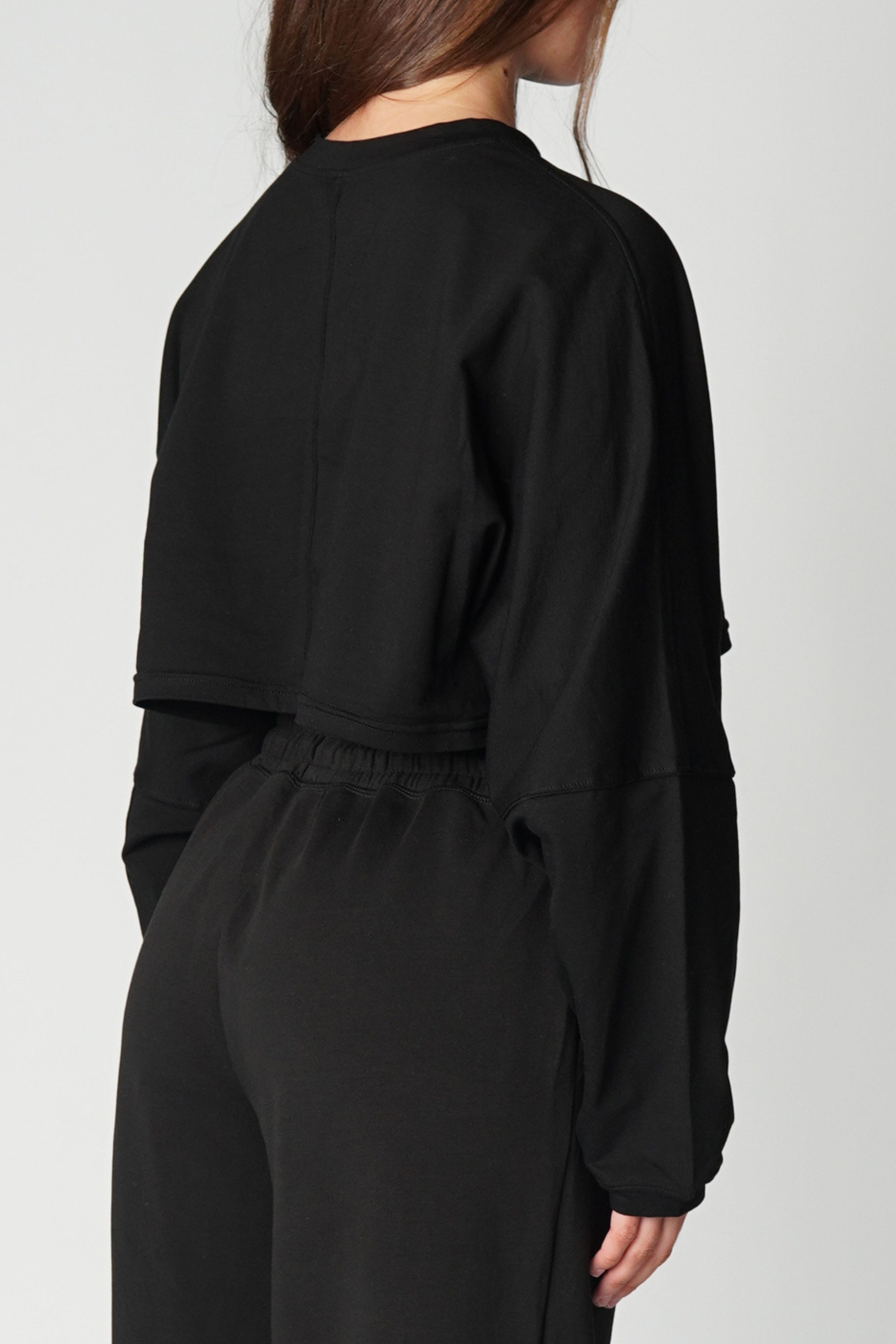 OVERSIZED LONG SLEEVE EVERYDAY ESSENTIALS - BLACK