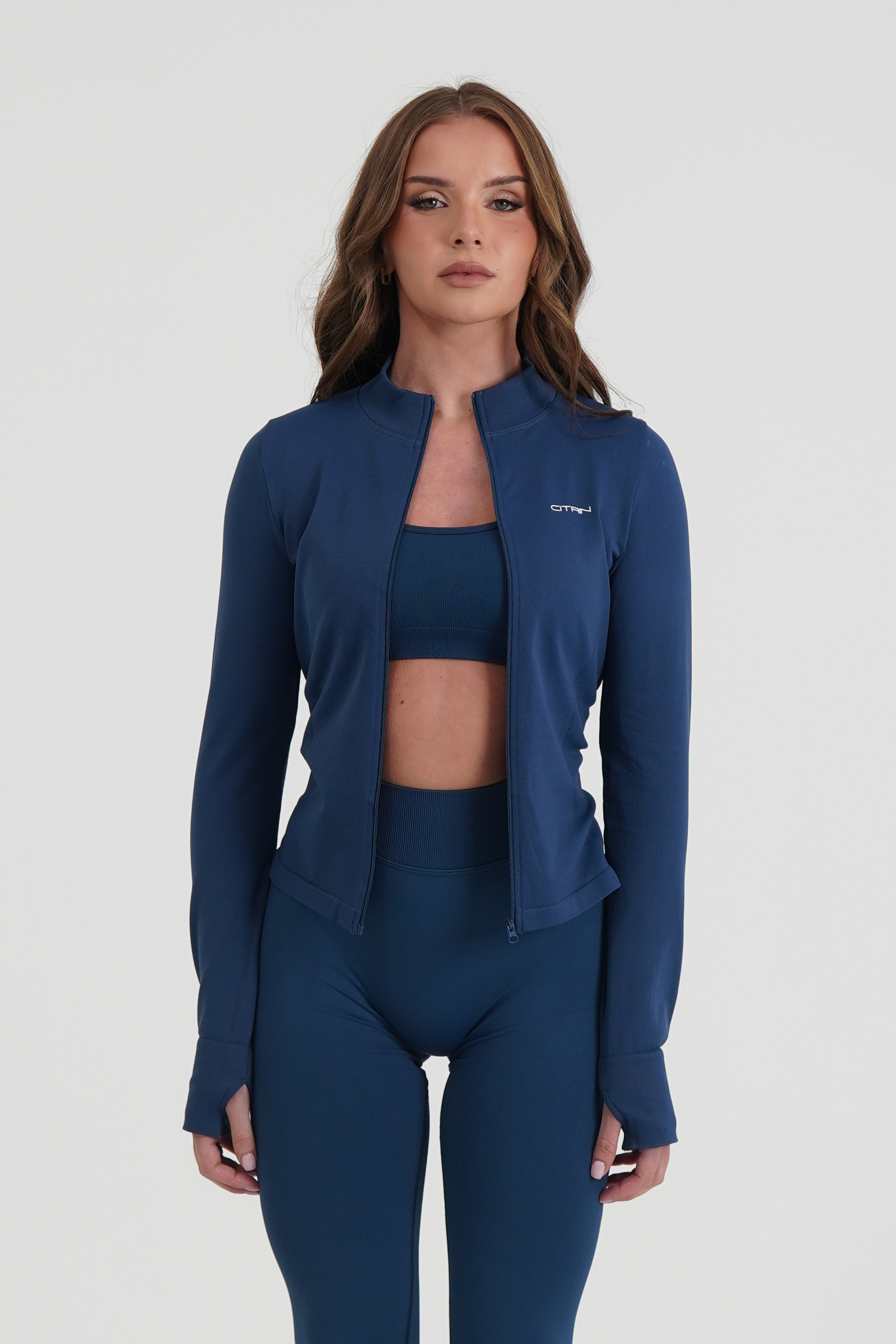 SERENITY SEAMLESS JACKET - DEEP BLUE