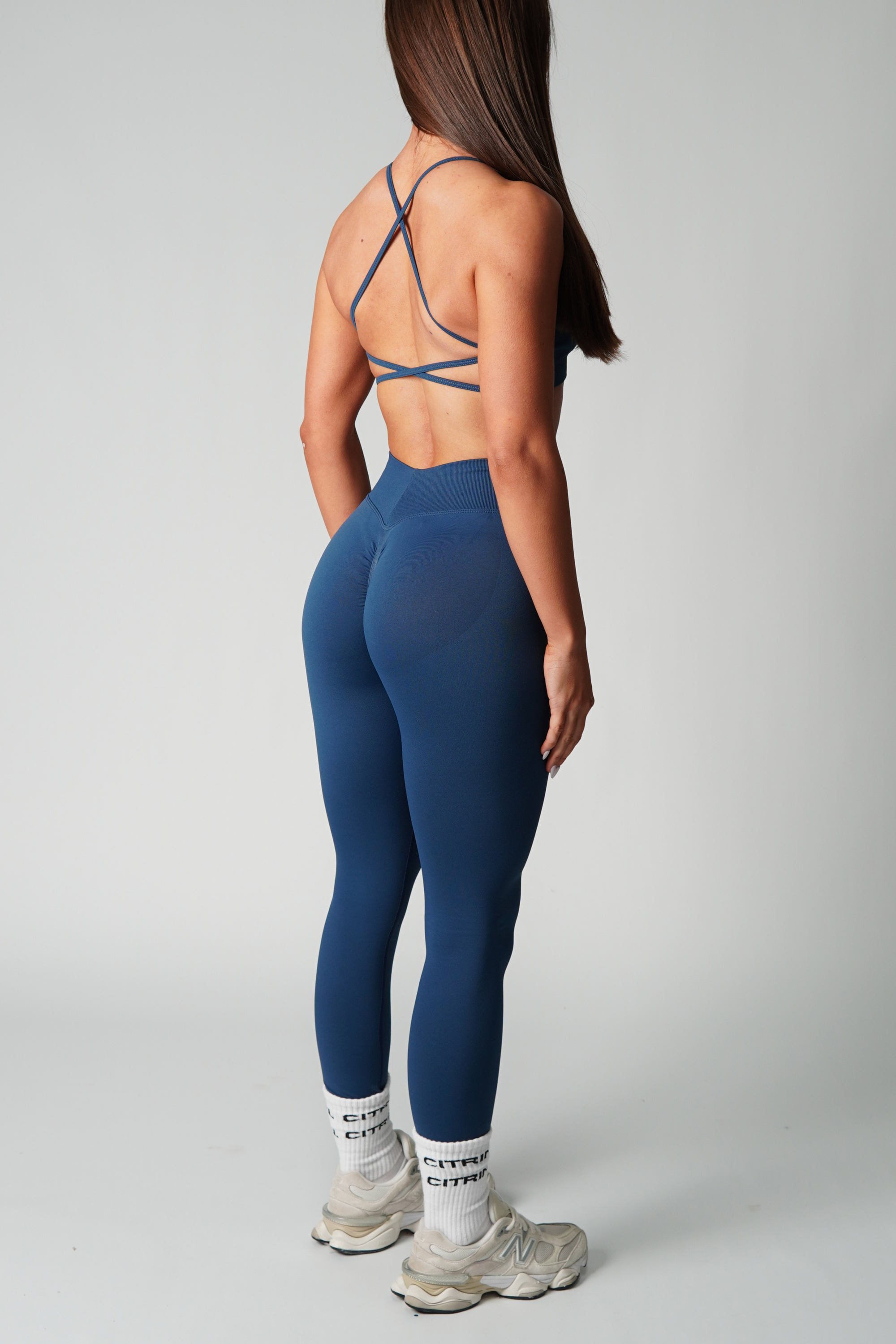 SERENITY SEAMLESS LEGGINGS - DEEP BLUE