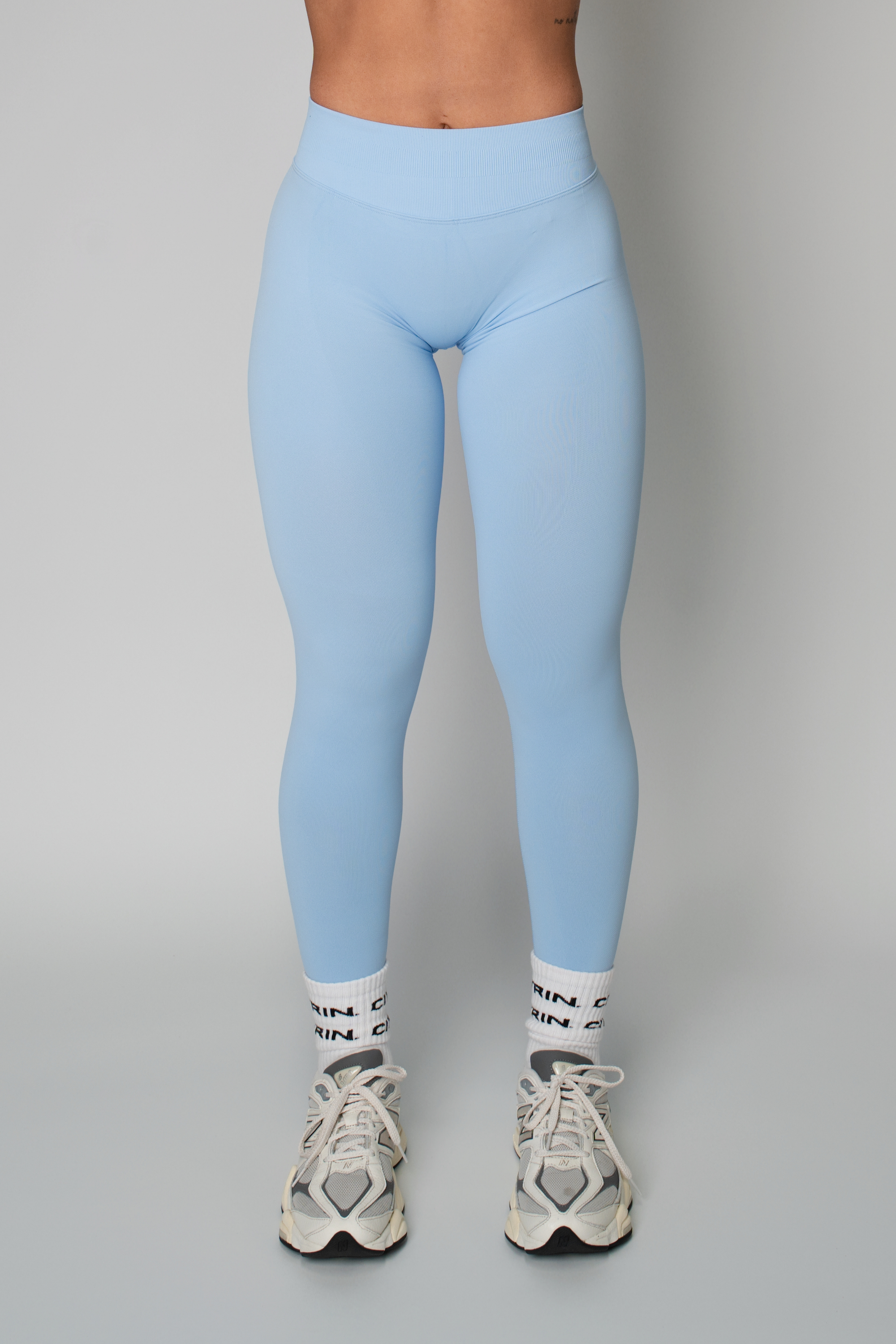TRUE SHAPE FULL LENGTH LEGGINGS - BABY BLUE