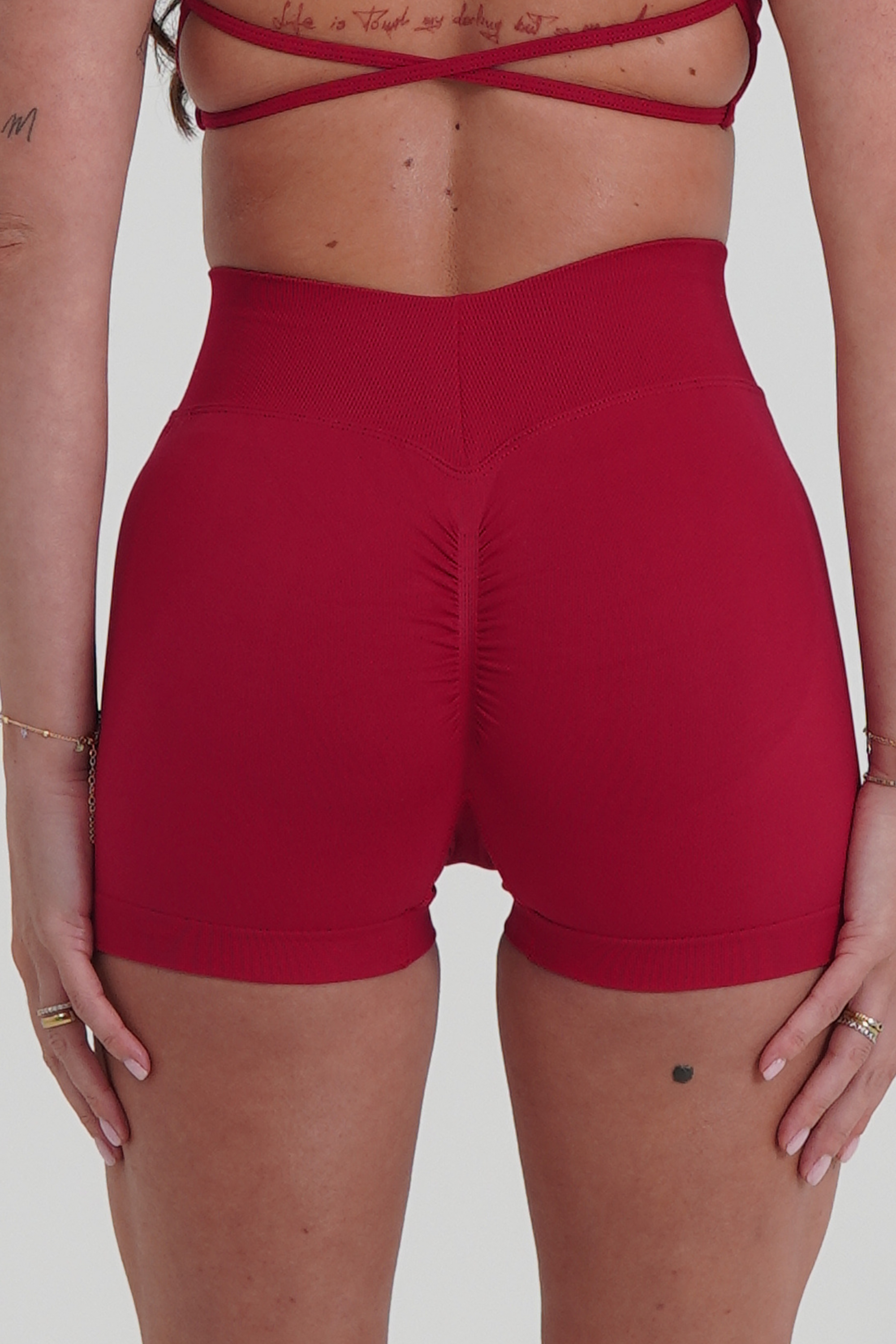 SERENITY SEAMLESS SHORTS - BERRY