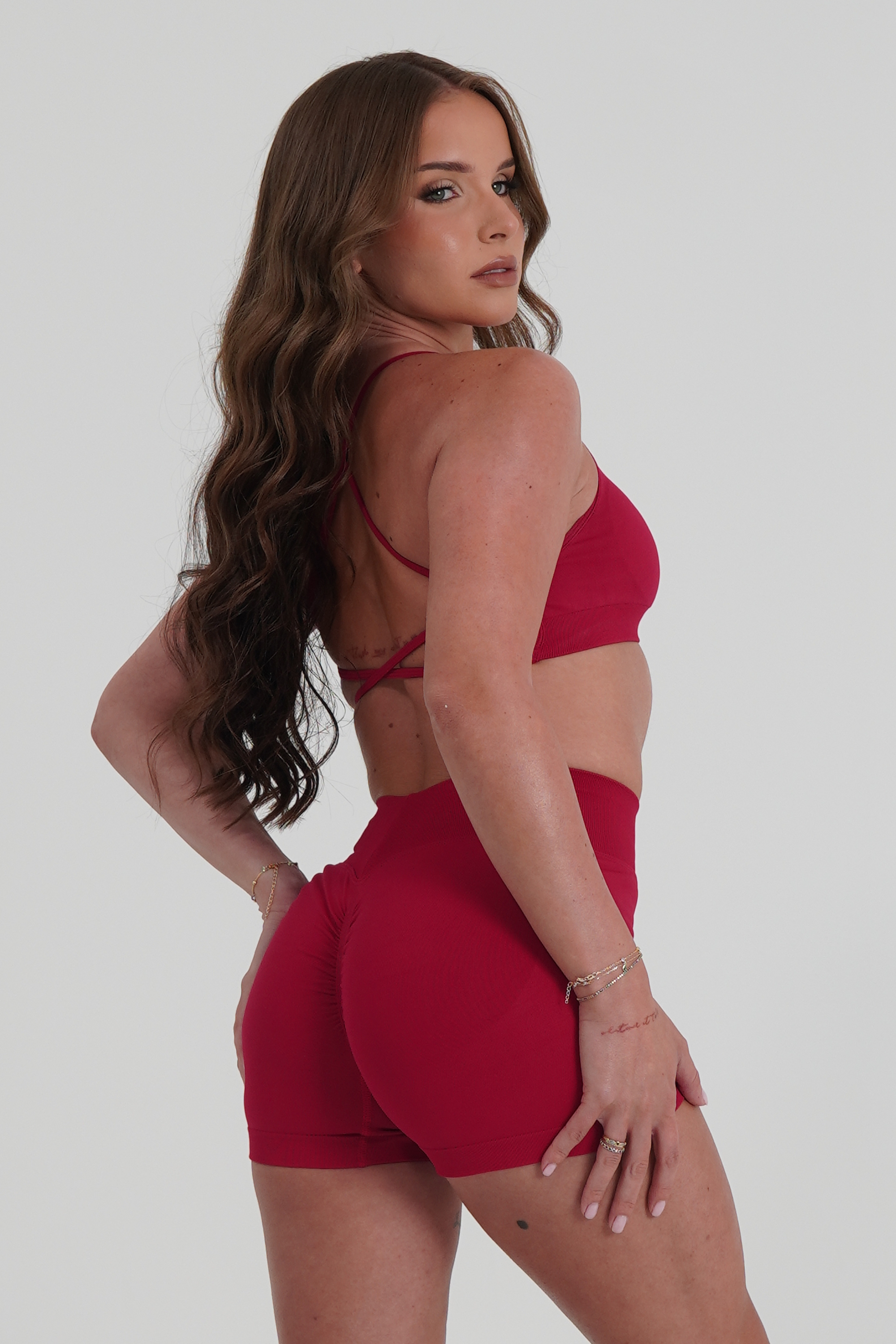 SERENITY SEAMLESS SHORTS - BERRY