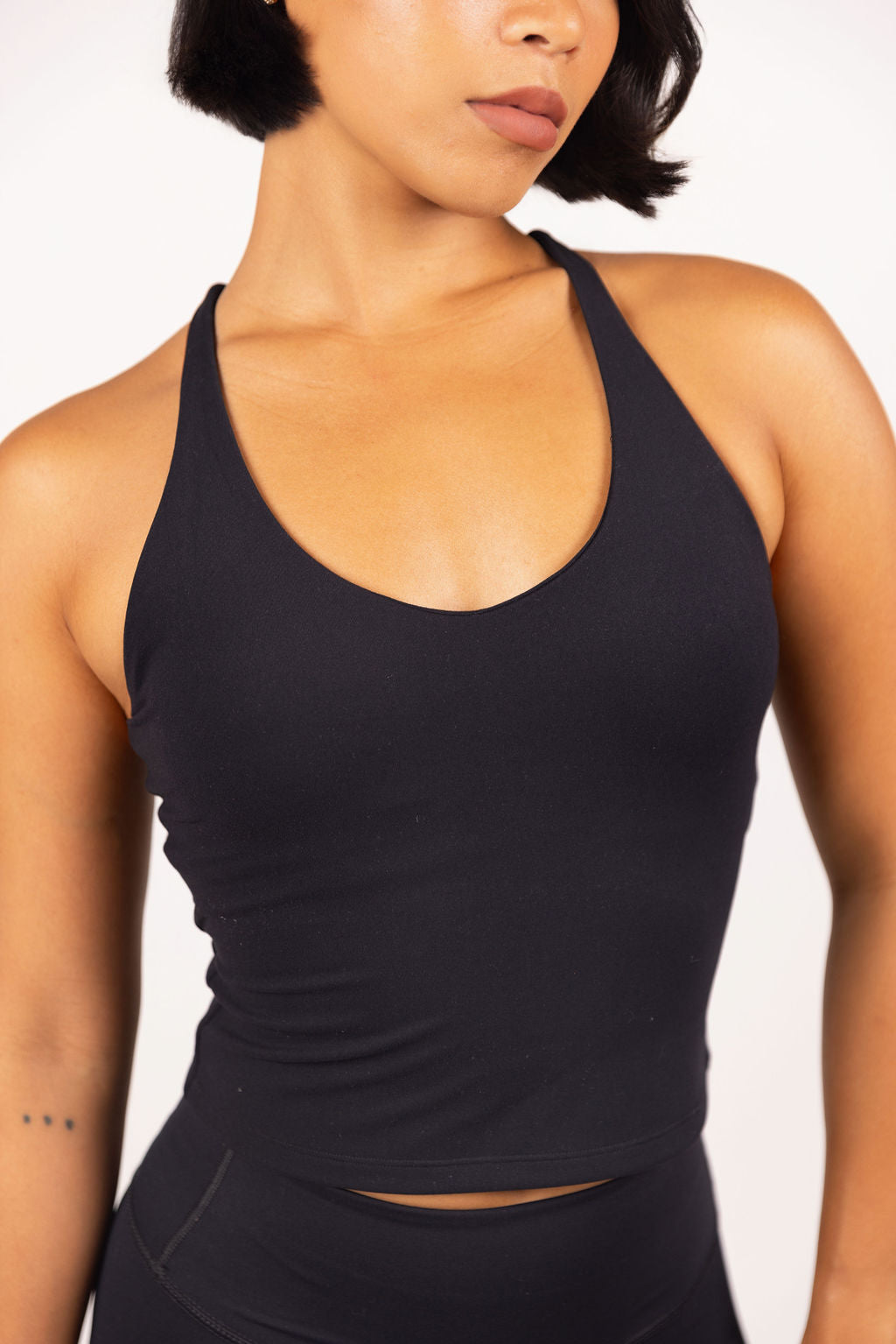SUPER SOFT STRAPPY TANK - BLACK