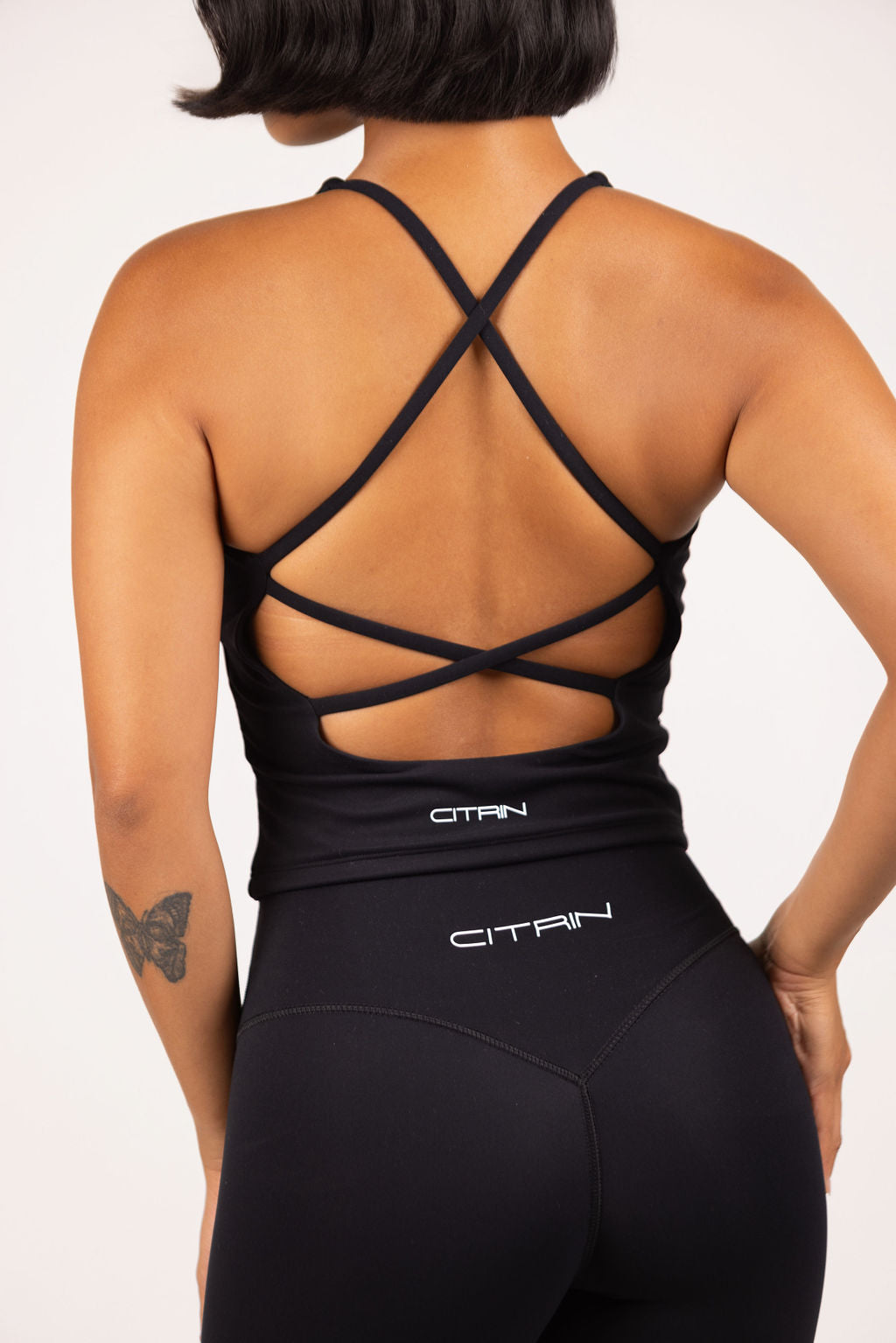 SUPER SOFT STRAPPY TANK - BLACK