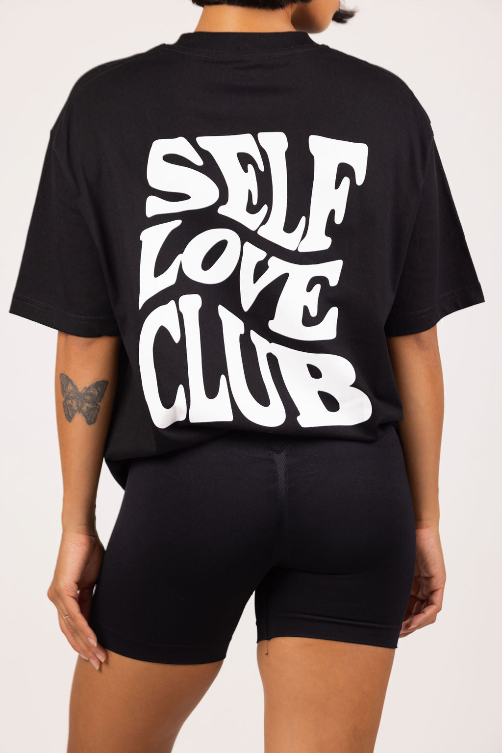 CITRIN SELF LOVE CLUB GRAPHIC T-SHIRT - BLACK