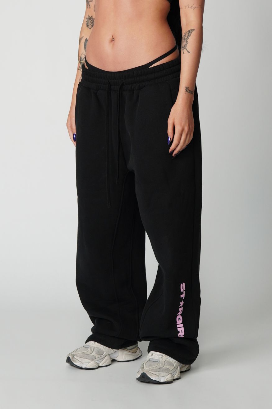 STARGIRL STRAIGHT LEG JOGGER - BLACK EDITION