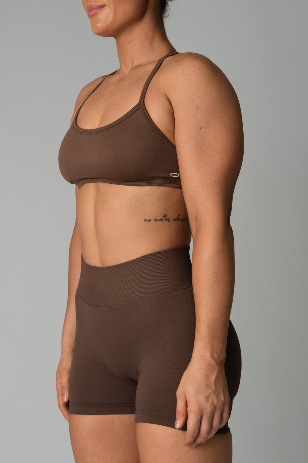 CURVE CONTOUR VOL.3 ADJUSTABLE CROP - COFFEE BROWN