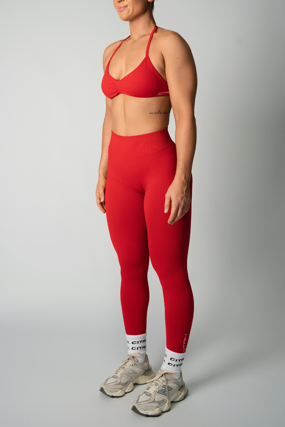 TRUE SHAPE FULL LENGTH LEGGINGS - RED