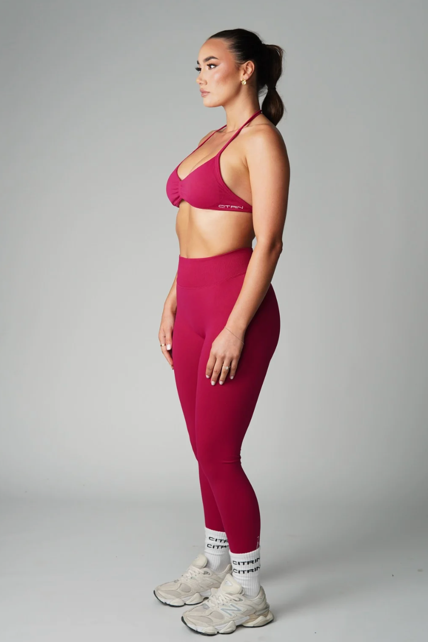 TRUE SHAPE FULL LENGTH LEGGINGS - BERRY