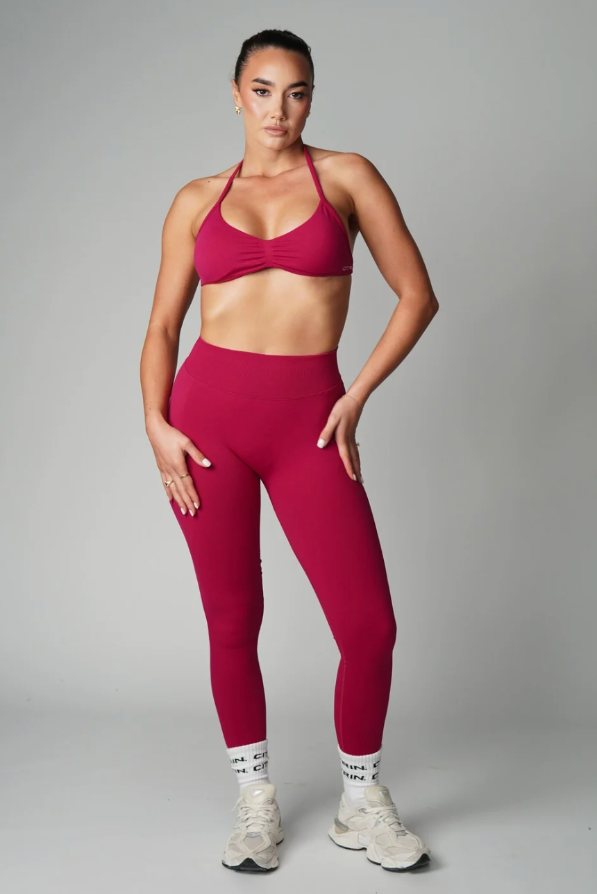 TRUE SHAPE FULL LENGTH LEGGINGS - BERRY