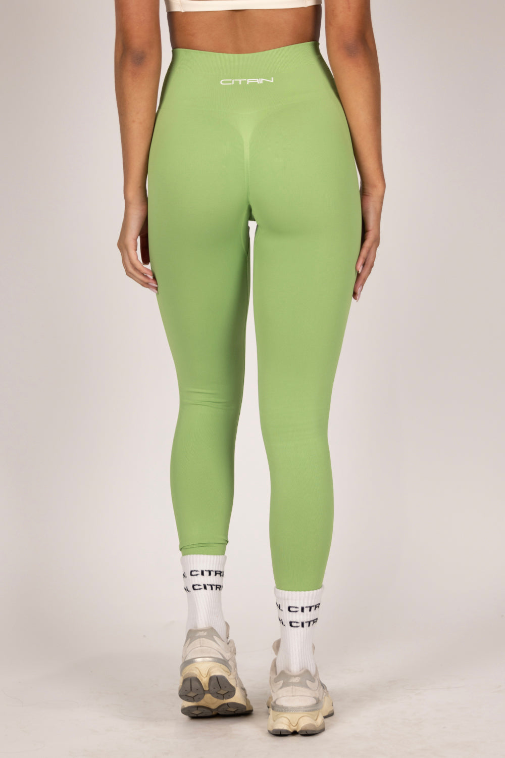 SEAMLESS CONTOUR LEGGINGS - LIME GREEN