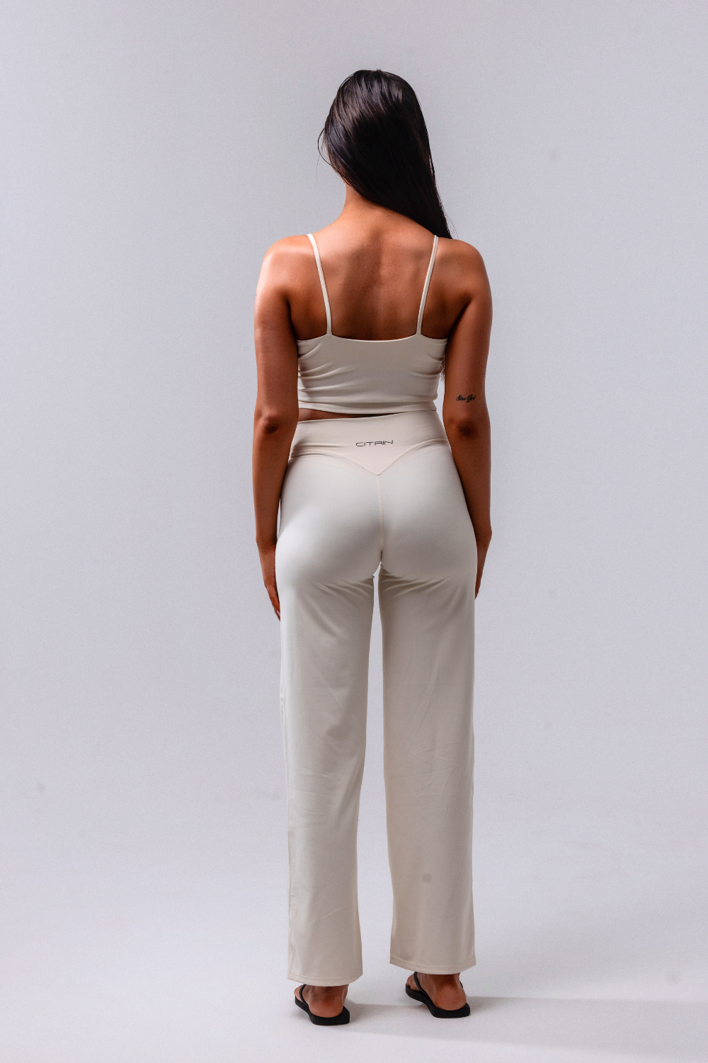 Daily Basis Wide Leg Bottoms - Crema