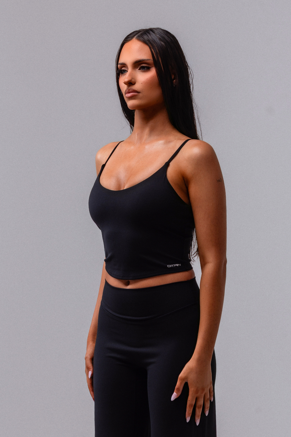 Daily Basis Micro Cami - Black