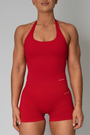 TRUE SHAPE BASIC HALTER TANK - RED