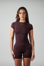 TRUE SHAPE SCULPT T-SHIRT - MULBERRY