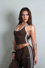 BRB HALTER CAMI - BROWN
