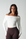 Off Duty Ribbed Layering Top - White