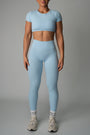 AURA CONTOUR CROP - SOFT BLUE