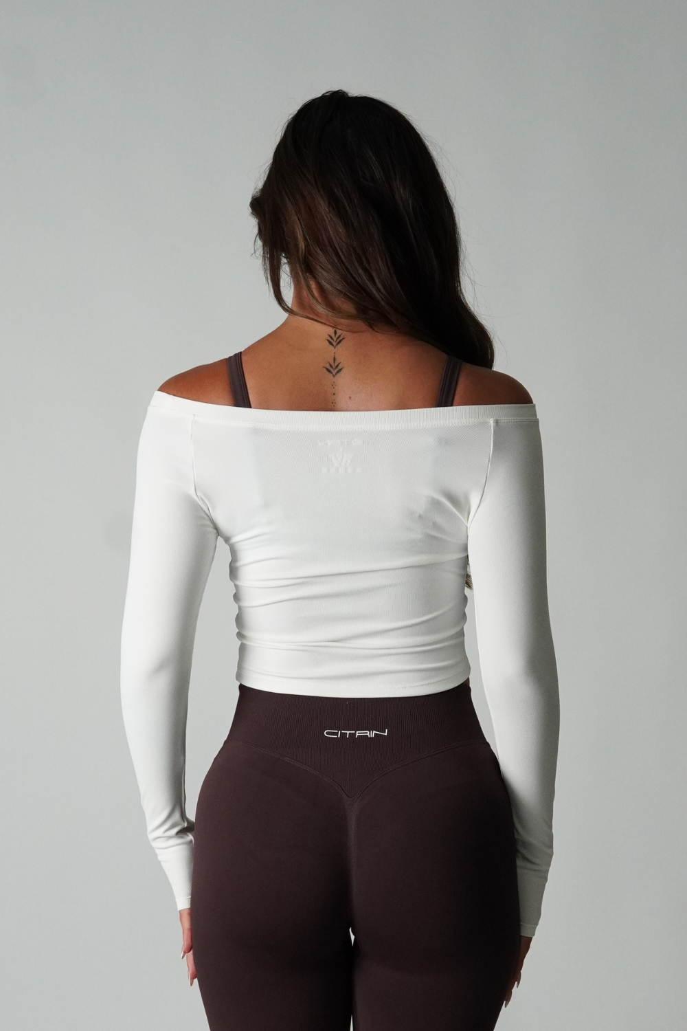 OFF DUTY RIBBED LAYERING TOP - WHITE