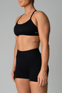 CURVE CONTOUR ADJUSTABLE CROP - BLACK