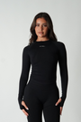 True Shape Sculpt Long-Sleeve Top - Black