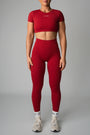 AURA CONTOUR CROP - CRIMSON