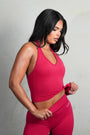 PLAY GIRL HALTER CAMI - BERRY CRUSH