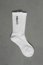 CITRIN XL LOGO CREW SOCKS - WHITE
