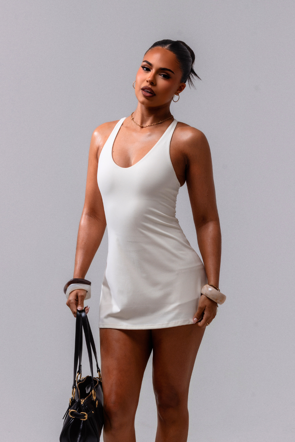 Daily Basis Micro Body Dress - Crema