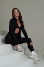 SERENITY SEAMLESS JACKET - BLACK