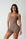 True Shape Ruched Halter Tank  - Mocha