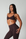 True Shape Minimal Ruched Halter Crop - Dark Brown