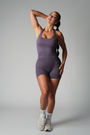 TRUE SHAPE BASIC HALTER TANK - GREY