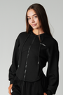 SOFT ACTIVE CORSET JACKET - BLACK