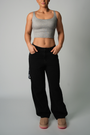 EVERYDAY ESSENTIALS RIBBED CAMI - GREY