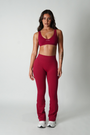 True Shape Flare Leggings - Dark Berry